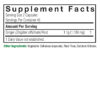Ginger 90 v-caps Supplement Facts Box
