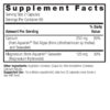 Marine Based Cal/Mag 500/250 120 v-caps Supplement Facts Box