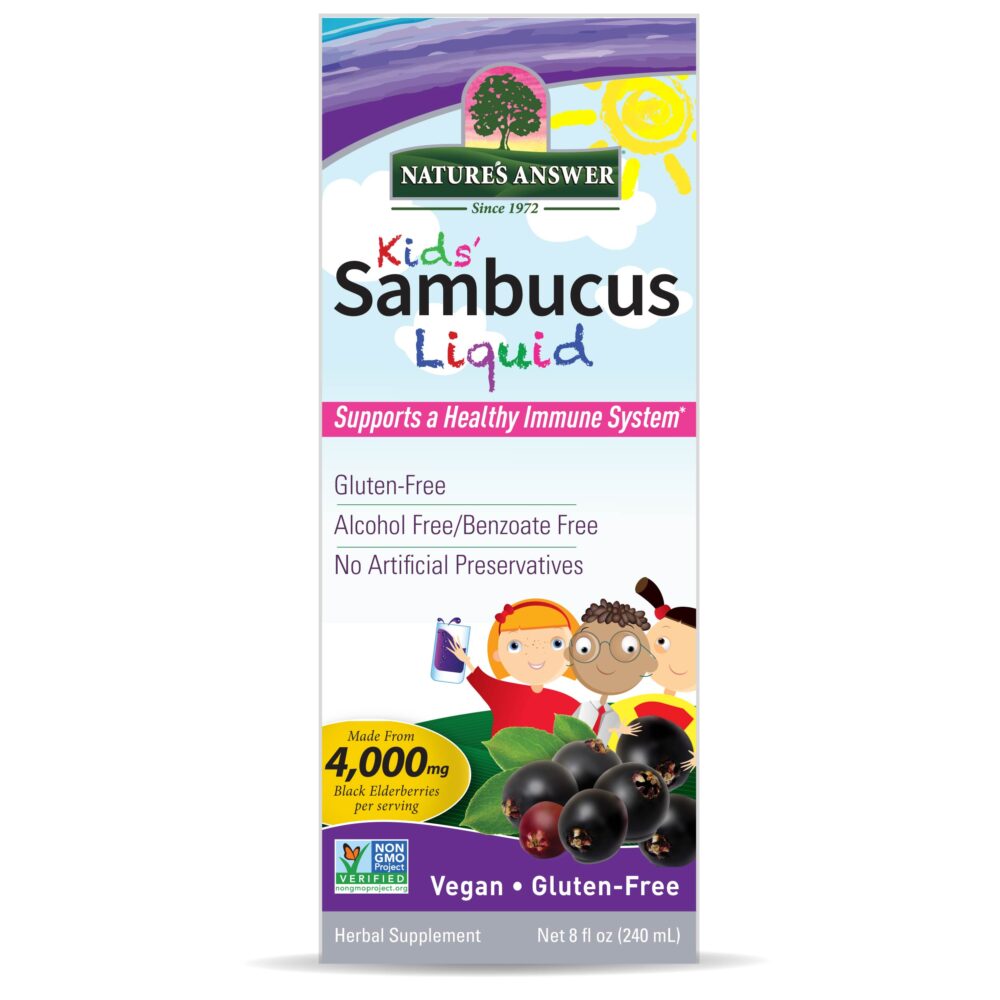 26221 REV0002 Sambucus Kids Formula 8 Oz. 26221 IFC (Low Res)-01