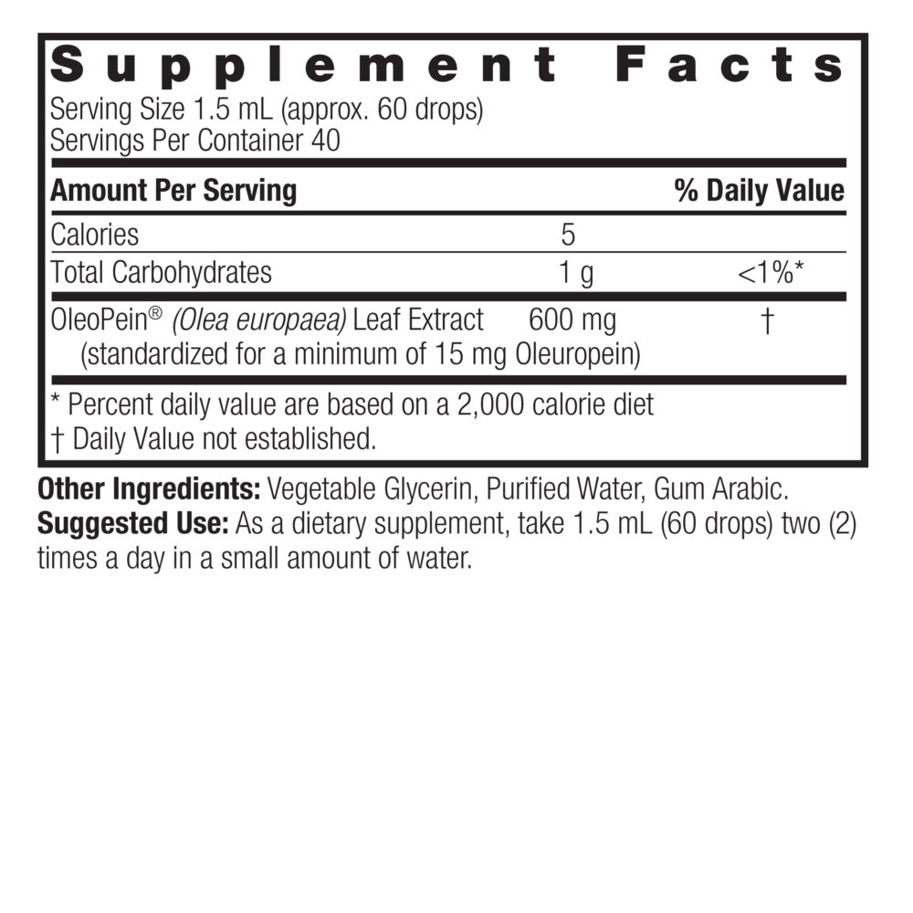 AF118 Olive Leaf Extract AF 2oz SFB