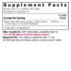Vitex Berry 1oz Supplement Facts Box