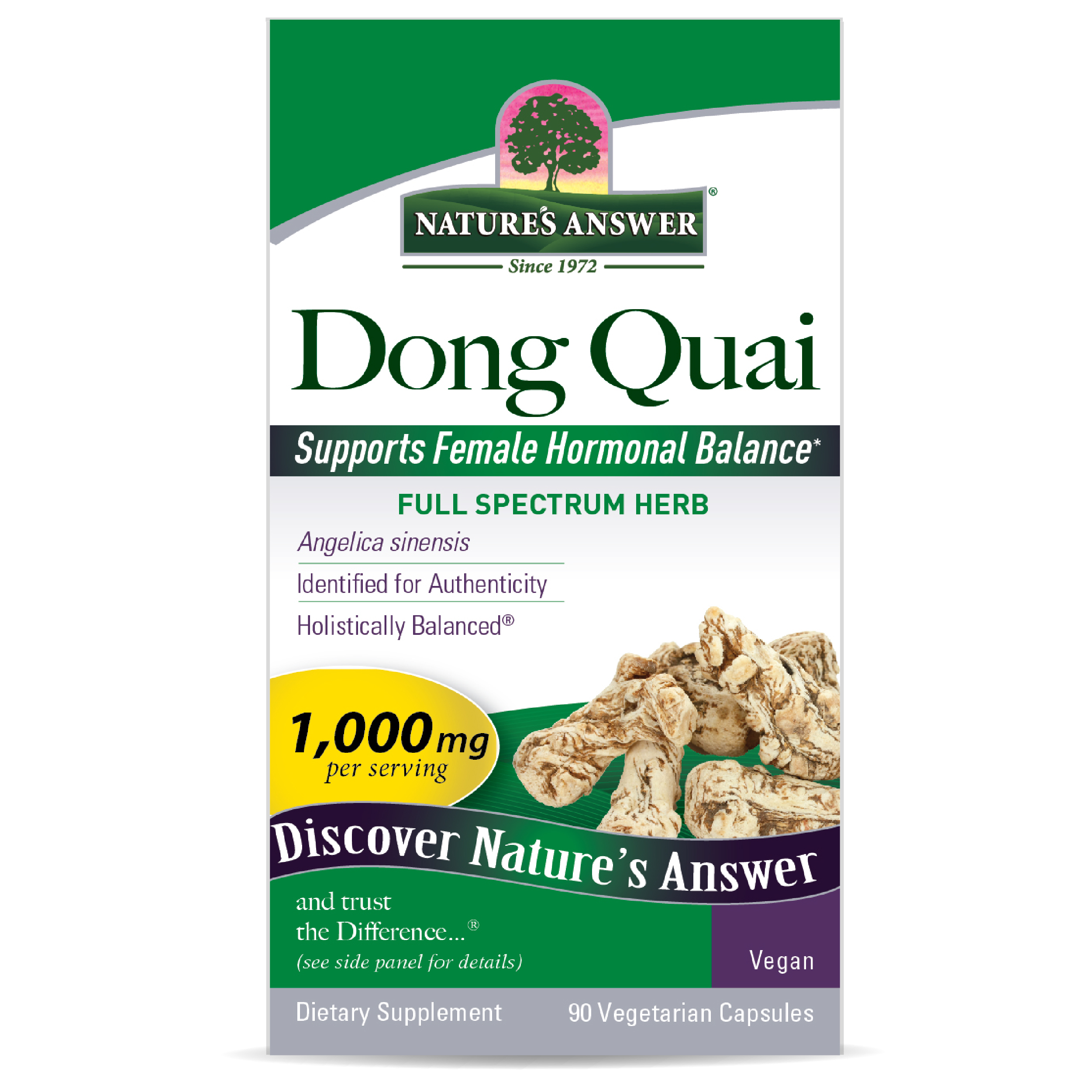 Dong Quai Root 90 vcaps Nature's Answer The highest quality