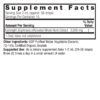 Eyebright Herb 1oz Low Alcohol Supplement Facts Box
