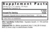 Fenugreek Seed 2oz Low Alcohol Supplements Facts Box