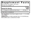 Fo Ti 2oz Low Alcohol Supplement Facts Box