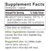 CoQ10 24Hr Microactive® 100mg 60 v-caps Supplement Facts Box