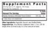 Hyssop 1oz Alcohol Free Supplement Facts Box