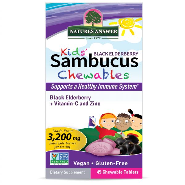 Sambucus Kids Chewable 45 chew tabs Box
