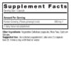 Korean Ginseng 50 v-caps Supplement Facts Box