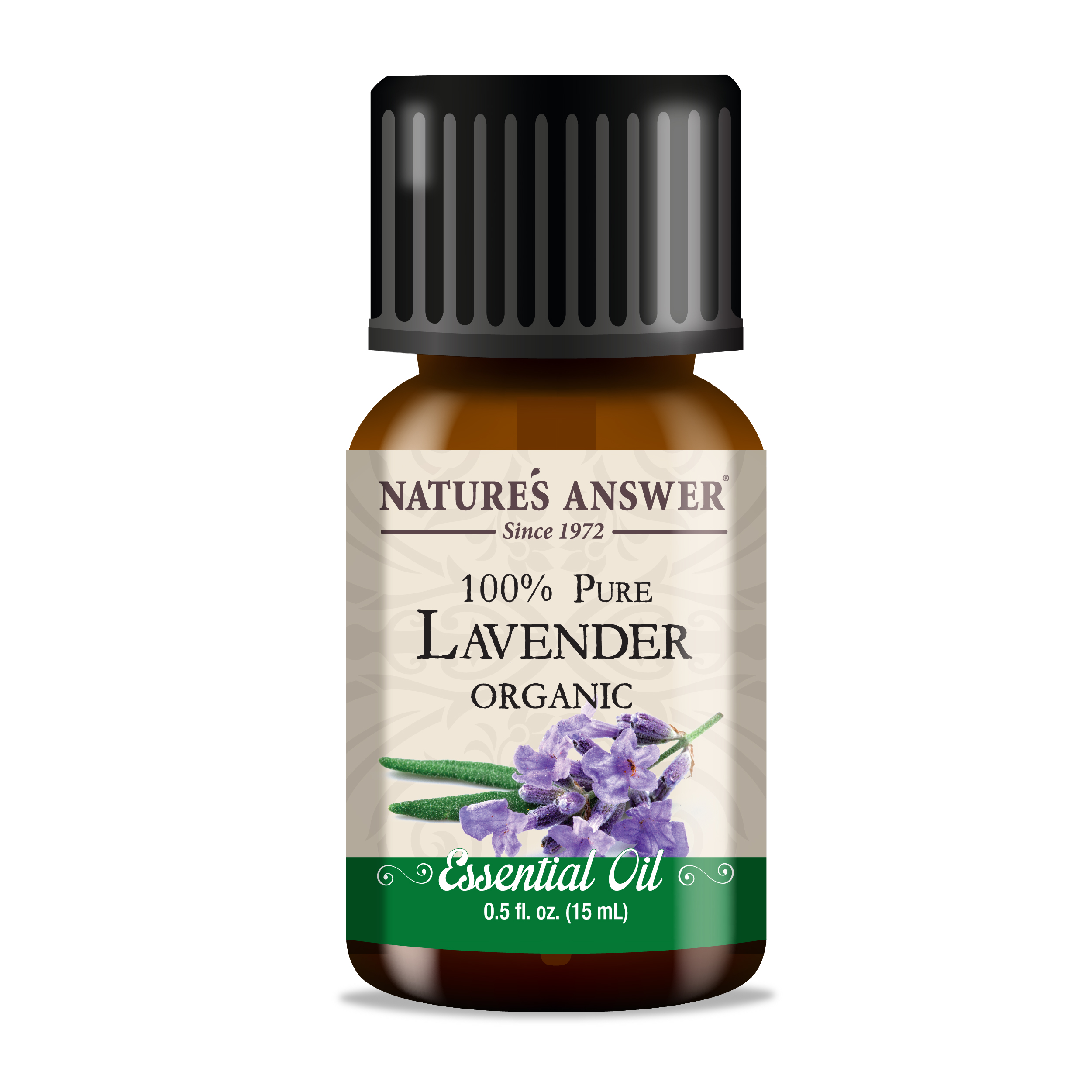 Nature's Answer Essential Oil, Organic, 100% Pure, Lavender - 0.5 fl oz