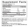 L-Carnitine 1200mg Liquid 16oz Supplement Facts Box