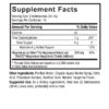 Magnesium Glycinate Liquid 16oz Supplement Facts Box