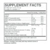 Marine Collagen Powder 3oz Supplement Facts box