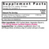 Mullein Leaf 1oz Low Alcohol Supplement Facts Box