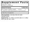Oil of Oregano 90 Softgels Supplement Facts Box