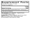 Oregon Grape Root 2oz Supplement Facts Box