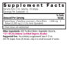 Passionflower 1oz Low Alcohol Supplement Facts Box
