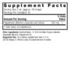 Peppermint Herb 1oz Low Alcohol Supplement Facts box