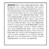 PerioBrite Mouthwash Cinnamint 16oz Supplement Facts Box