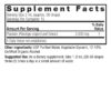 Plantain Leaves 1oz Low Alcohol Supplement Facts Box