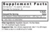 Raspberry Leaf 1oz Low Alcohol Supplements Facts Box