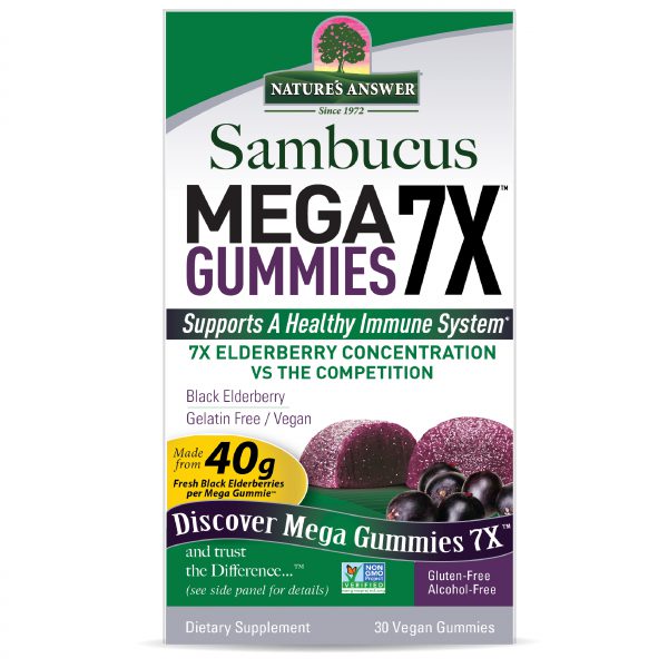 Sambucus Mega Gummies 7X 30 pack Box