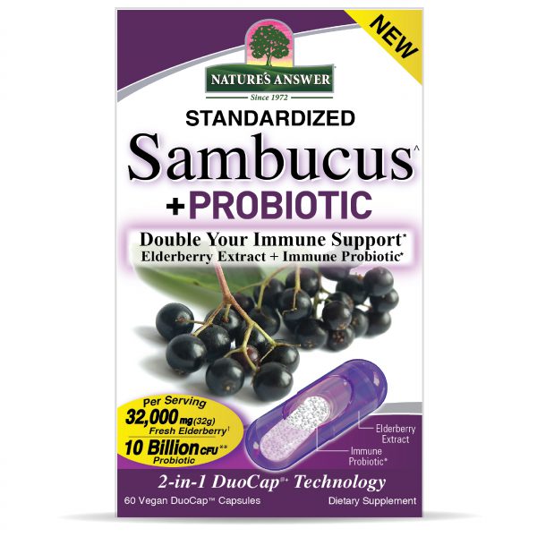 Sambucus + Probiotic 60 v-duo caps Box