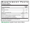 UT Answer Cranberry 90 v-caps Supplement Facts Box