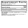 Valerian Root 2oz Low Alcohol Supplement Facts Box