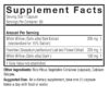White Willow With Feverfew Standardized 60 v-caps Supplement Facts Box