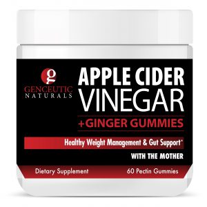 Genceutic Naturals – Apple Cider Vinegar with Ginger Gummies