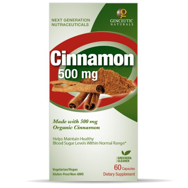 Certified Organic Cinnamon 60 Capsules Box