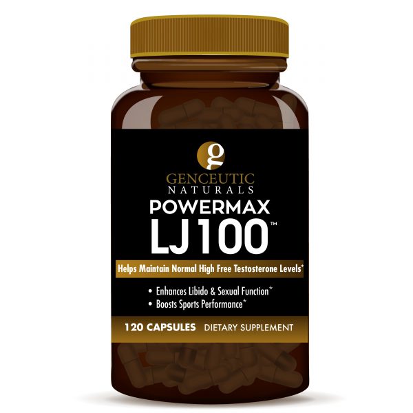 Genceutic Naturals – Powermax LJ100 120 Capsules - LJ100 Tongkat Ali