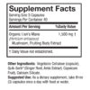 Lion's Mane - 120 Count Organic Capsules Genceutic Lions Mane Supplement Facts Box