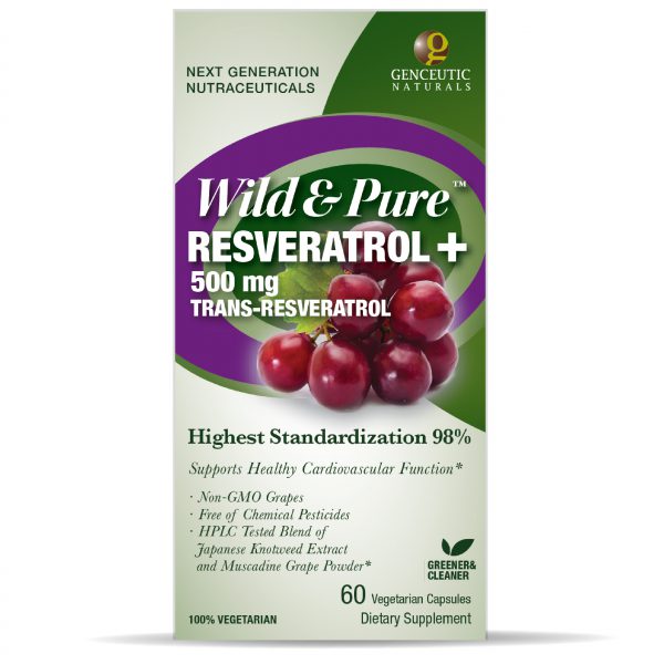 Wild & Pure Resveratrol 500mg Box
