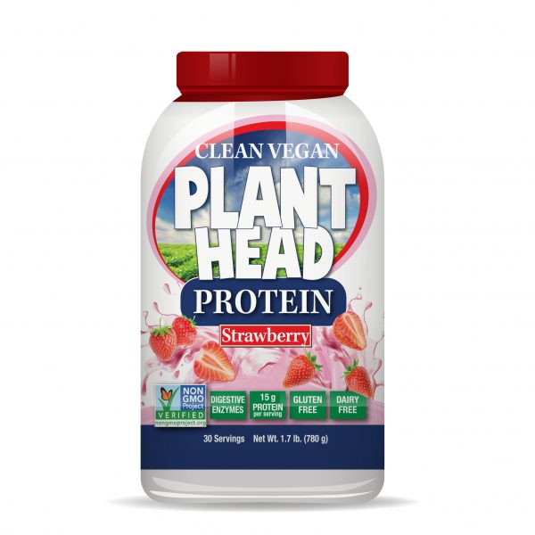 Plant Head Protein Strawberry 1.7 lbs (780g)