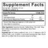 Gentle Iron Liquid 8 Ounce Supplement Facts Box