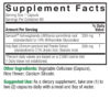 Ashwagandha Holy Basil Capsules 60 Count Supplement Facts Box