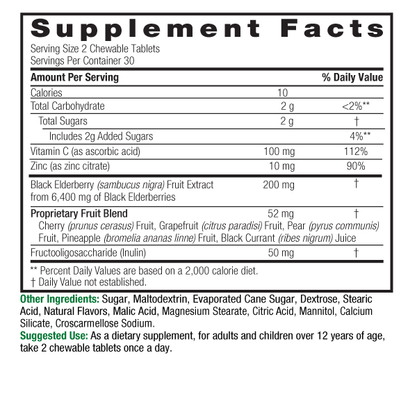 26934 Sambucus Plus Chewables SFB High Res