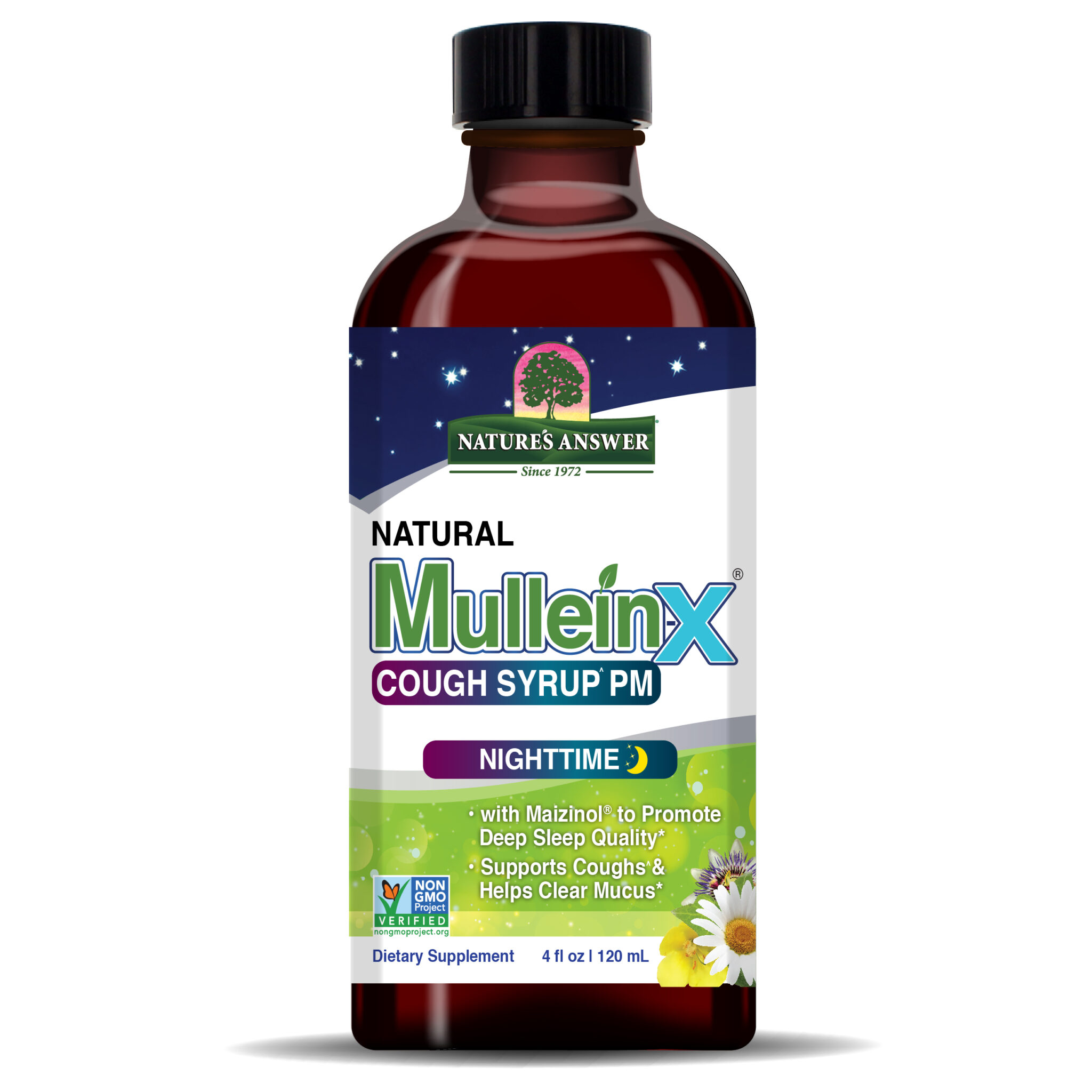 MulleinX Cough Syrup^ Nighttime PM 4oz Order MUlleinX Cough Syrup